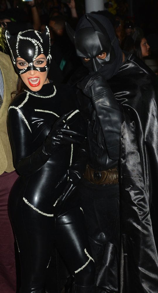 Kim Kardashian Halloween Kim Kardashian Kanye West Batman Catwoman