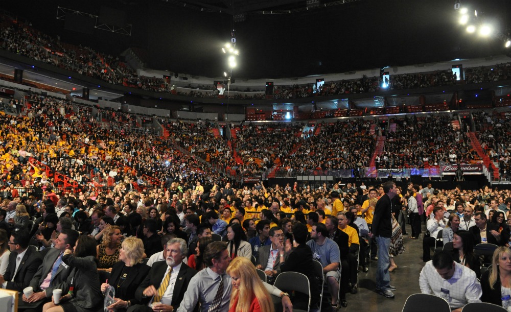 conference crowd