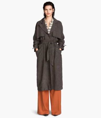 linen trench