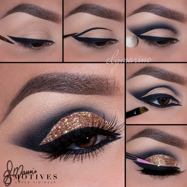 ring bling eye liner tutorial