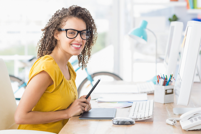 boost your creativity, creative, creative juices, woman smiling in front of computer, creative women, get creative