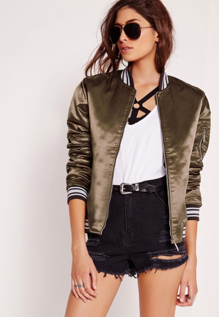 bomber jacket, emma roberts, coach, jackets, splurge, steal, green bomber jacket