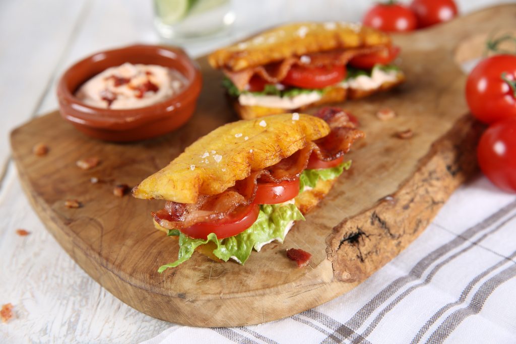 Ingrid Hoffman's Jibarito BLT Recipe