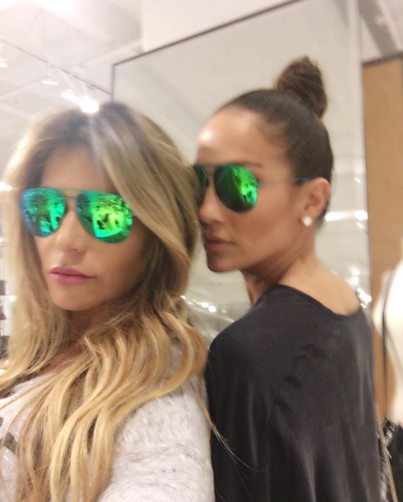 Loren Ridinger Jennifer Lopez J Lo Ray-Ban Mirrored Sunglasses Frame Boutique