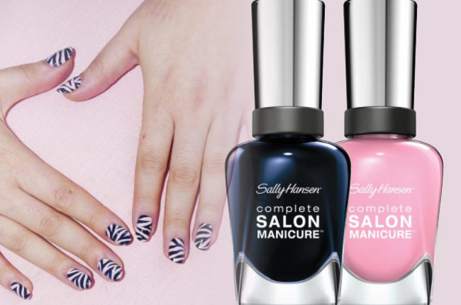 Sally Hansen Zebra Nail Art Tutorial