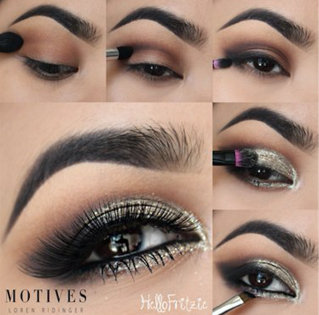Silver Smokey Eye Tutorial for New Year's Eve with Motives
