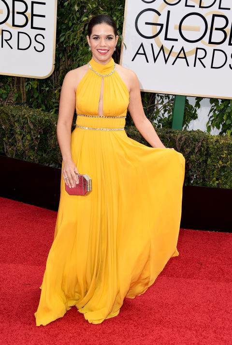 Red Carpet Dressing: Yellow Dresses Trend, British Vogue