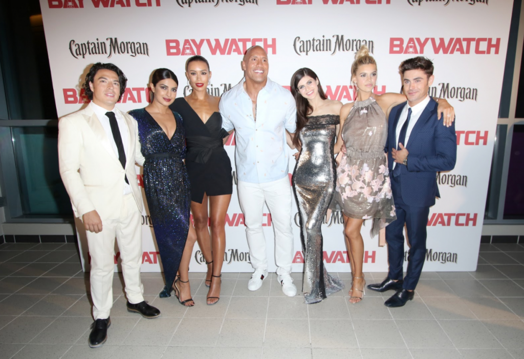 Dwayne Johnson Premieres "Baywatch" in Miami