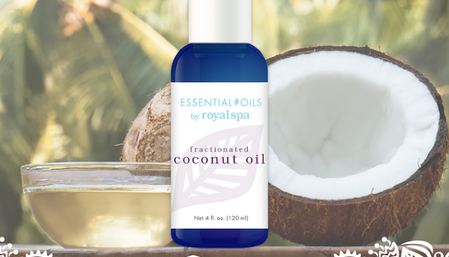 royal spa, coconut oil, Fractionated Coconut Oil, essential oils