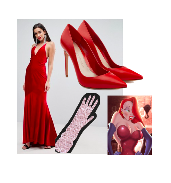 Jessica rabbit, Heidi Klum, Roger rabbit, costume, halloween costume, halloween