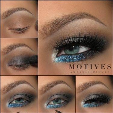 Get the Look With Motives®: Aqua Eyes , aqua, motives, motives cosmetics, loren ridinger