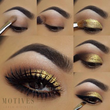 Get the Look with Motives®: Golden Smokey, motives, motives cosmetics