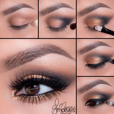 Get the Look With Motives®: Antique Gold Pictorial, gold makeup, makeup, motives, motives makeup