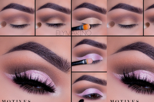 Get the Look: Pink & Brown , motives, get the look with motives, motives cosmetics, loren ridinger, get the look