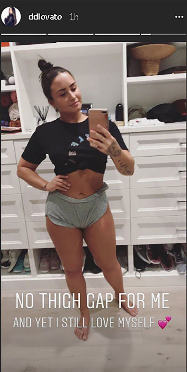 Demi Lovato Shows What True Self-Love is All About, demi lovato, demi, cellulite, self-love, love, stretch marks, thigh gap