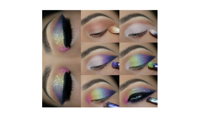 Get the Look with Motives®: Rainbow, rainbow, motives®, motives® cosmetics, motives cosmetics, motives, loren ridinger