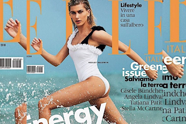 Hailey Baldwin Makes the Cover of Elle Italia , elle, italia, elle itialia, hailey baldwin