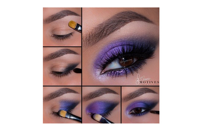 Get the Look with Motives®: Electric Blue & Purple, motives® cosmetics, loren loren ridinger, get the look