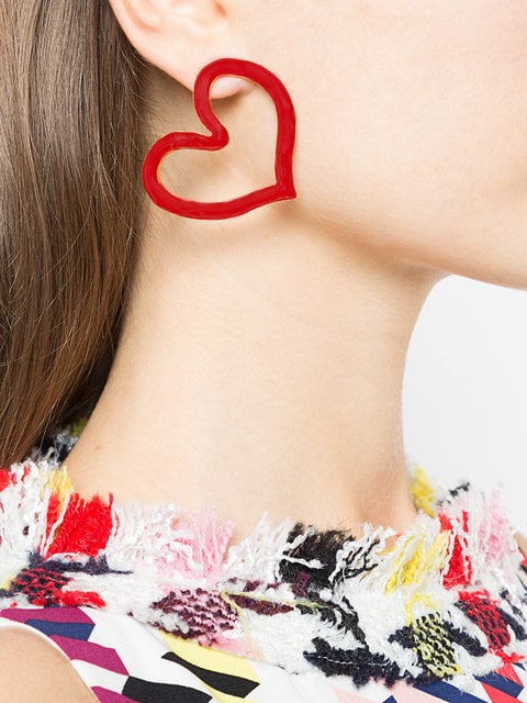 Is This Instagram's Big Earring Trend?, earrings, heart earrings, 2018 fall winter, trend