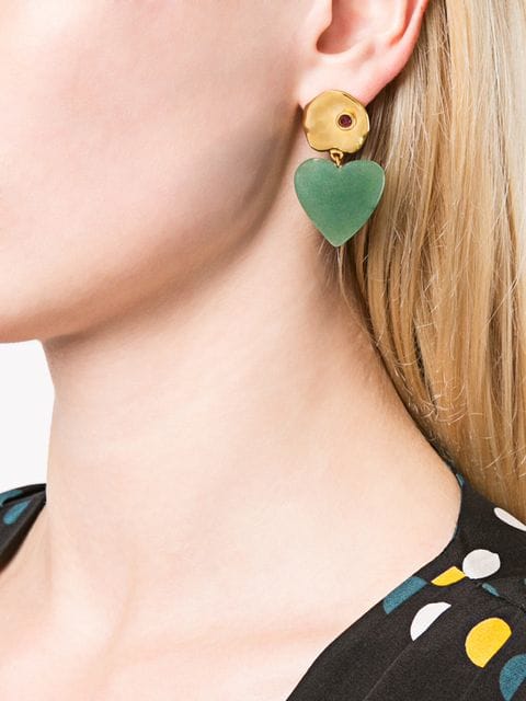 Is This Instagram's Big Earring Trend?, earrings, heart earrings, 2018 fall winter, trend